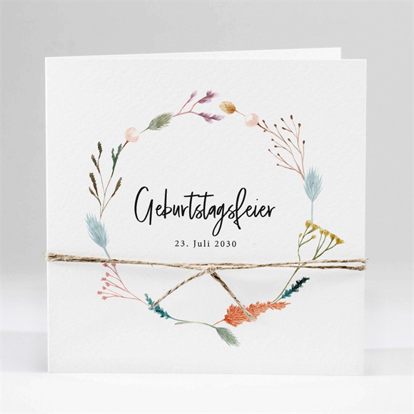 Geburtstagseinladung Blumenparty ref.N451601