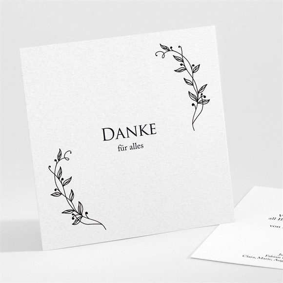 Trauerdanksagung Dankbarkeit - Quadrat ref.N301553