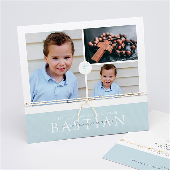 Einladung Kommunion Inbrunst - Kordel