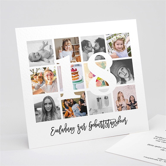 Geburtstagseinladung Fotoerinnerungen