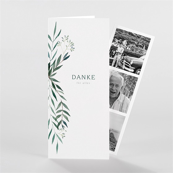 Trauerdanksagung Erinnerung - Fotostreifen