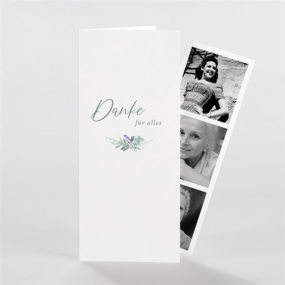 Trauerdanksagung Sehnsucht - Fotostreifen