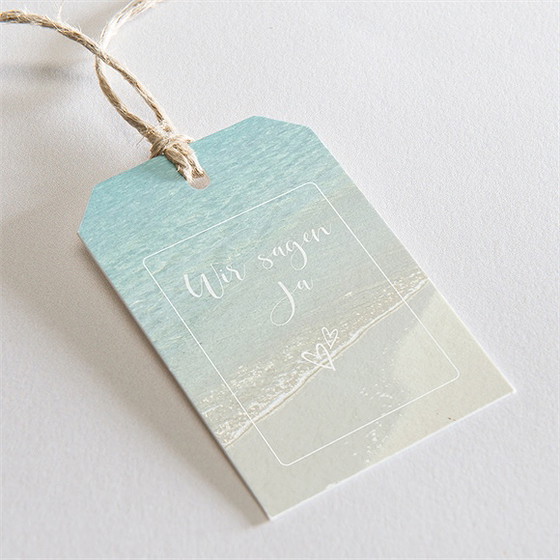 Geschenkanhänger Hochzeit Strandhochzeit