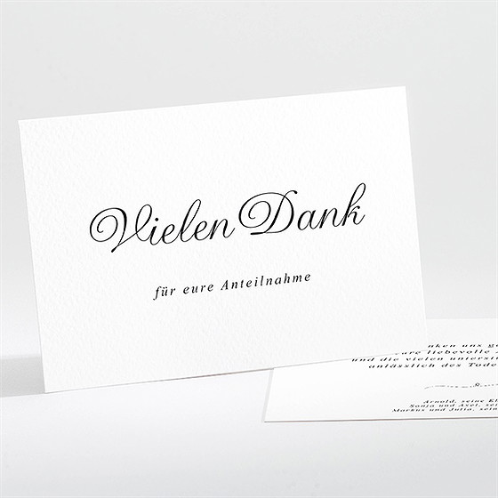 Trauerdanksagung Schöne Erinnerung - Quer