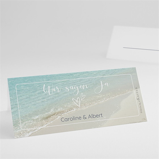 Tischkarte Hochzeit Strandhochzeit