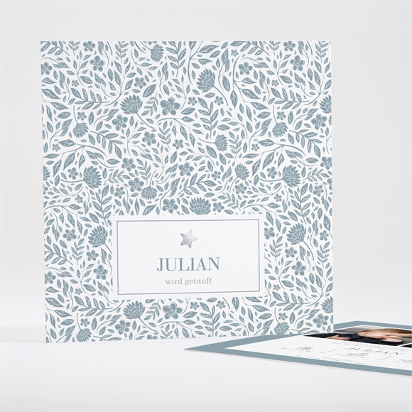 Einladung Taufe Heilige Taufe - Silber ref.N351468