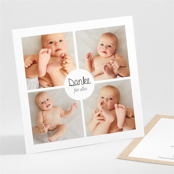 Dankeskarte Geburt Unsere Zwillinge ref.N301447