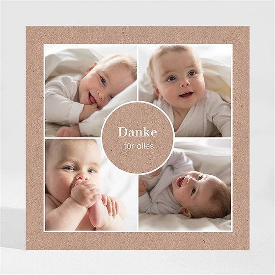 Dankeskarte Geburt unsere süßen kleinen - magnet