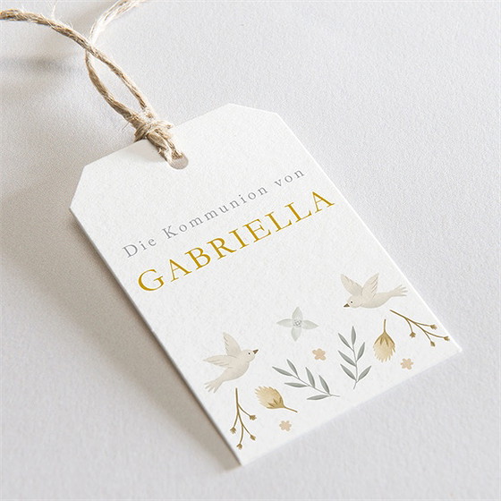 Geschenkanhänger Kommunion Wahrhaftigkeit