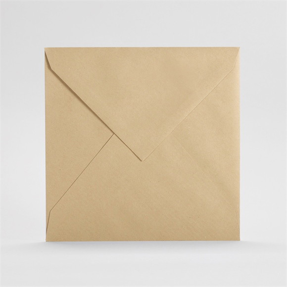 Briefumschläge Kraft 16,2x16,2cm (gr. Quadrat ref.B04Kraft