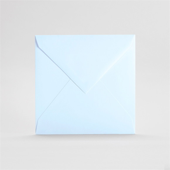 Briefumschläge Hellblau 14,5x14,5cm (Quadrat) réf.B08Azurblau