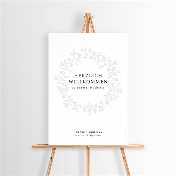 Willkommensschild Hochzeit Herrlich ref.N260127