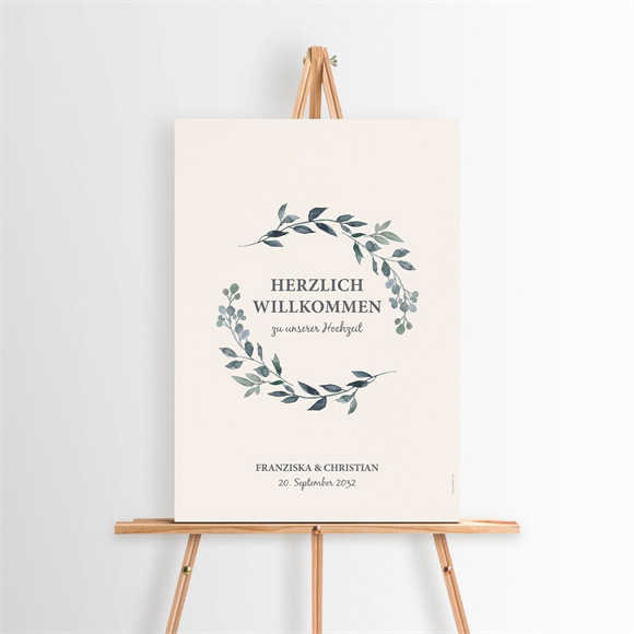 Willkommensschild Hochzeit Schöner Glanz ref.N260131