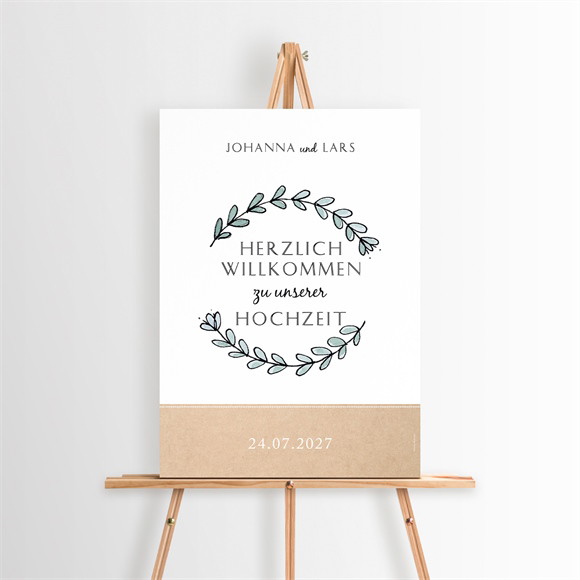 Willkommensschild Hochzeit Perfekt geplant ref.N260134