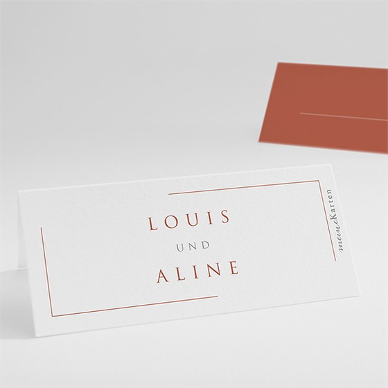 Tischkarte Hochzeit Lovestory