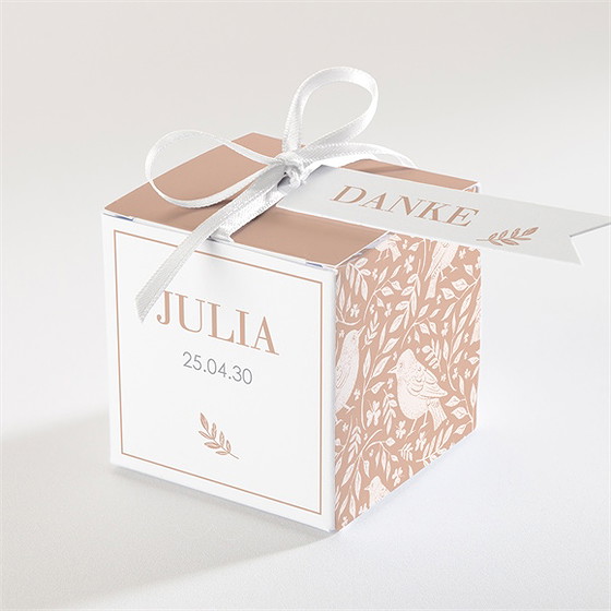 Geschenkbox Taufe Kleines Vögelchen