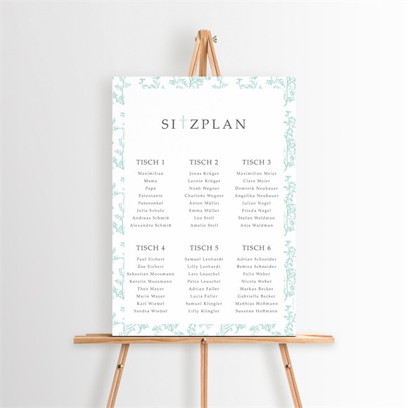 Sitzplan Taufe Vintage Vogel ref.N260193