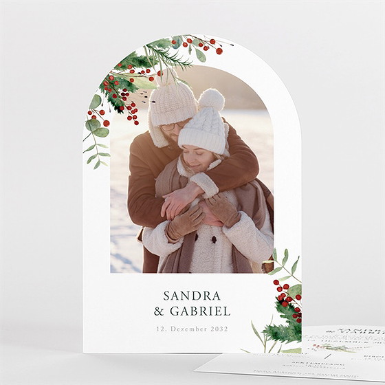 Hochzeitseinladung Winterhochzeit