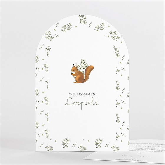 Geburtskarte eichhörnchen