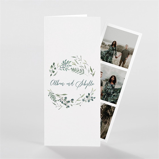 Hochzeitseinladung fliegende blätter