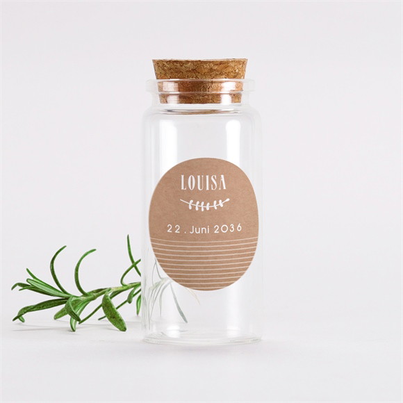 Glasfläschchen mit Korken Kommunion Erstkommunion - Sticker ref.N3601442