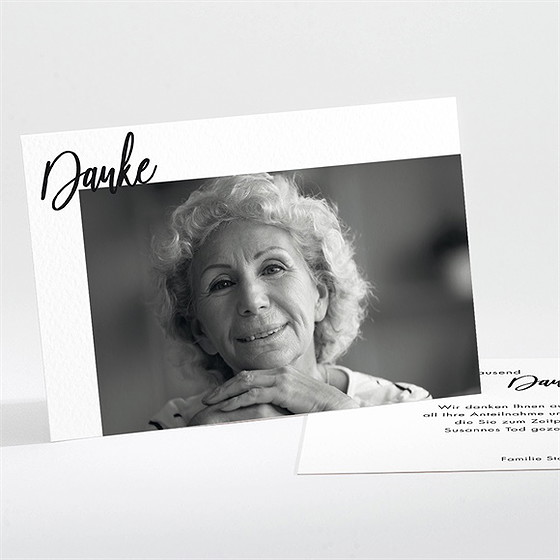 Trauerdanksagung Auf Immer Und Ewi - Querformat