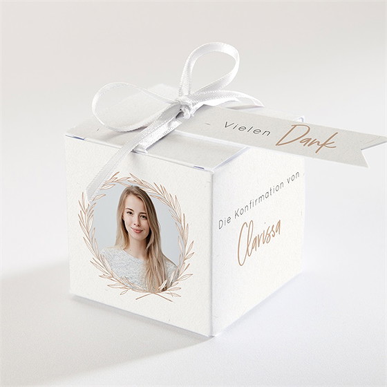 Geschenkbox Konfirmation Getreidezweig