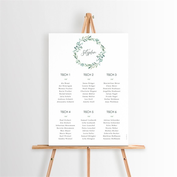 Sitzplan Hochzeit Liebessamen ref.N26097