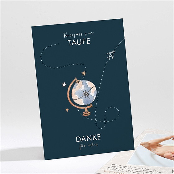 Dankeskarte Taufe Reisepass Zur Taufe