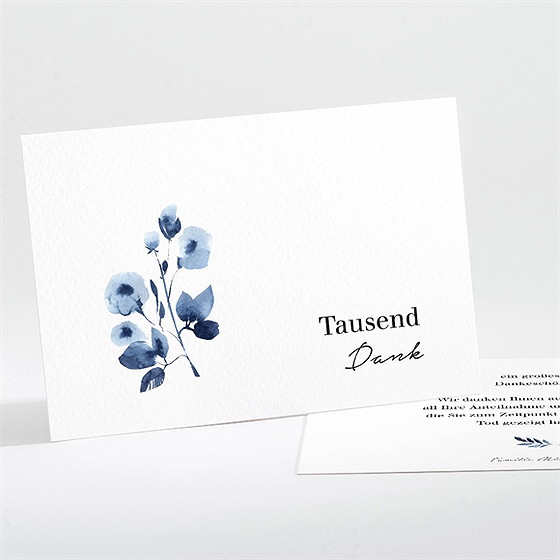 Trauerdanksagung Vergiss Mein Nicht -Querformat
