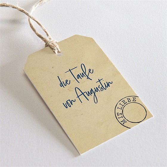 Geschenkanhänger Taufe Telegramm Zur Taufe