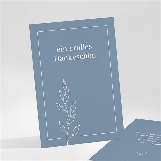 Trauerdanksagung Minimalst