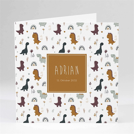 Geburtskarte Dinos