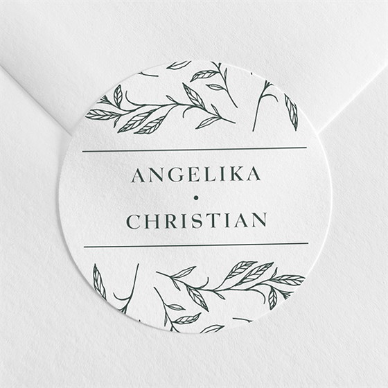 Aufkleber Hochzeit du und ich