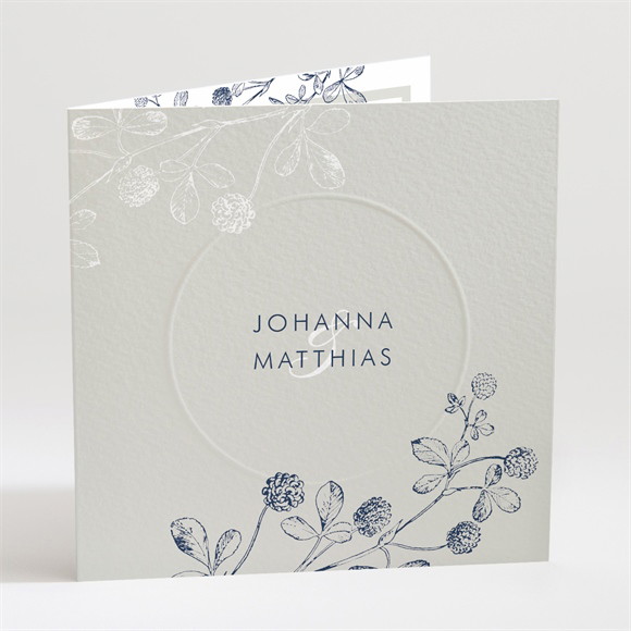 Hochzeitseinladung Blühender Zweig - Prägung ref.N451292