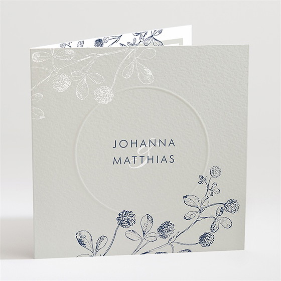 Hochzeitseinladung Blühender Zweig - Prägung