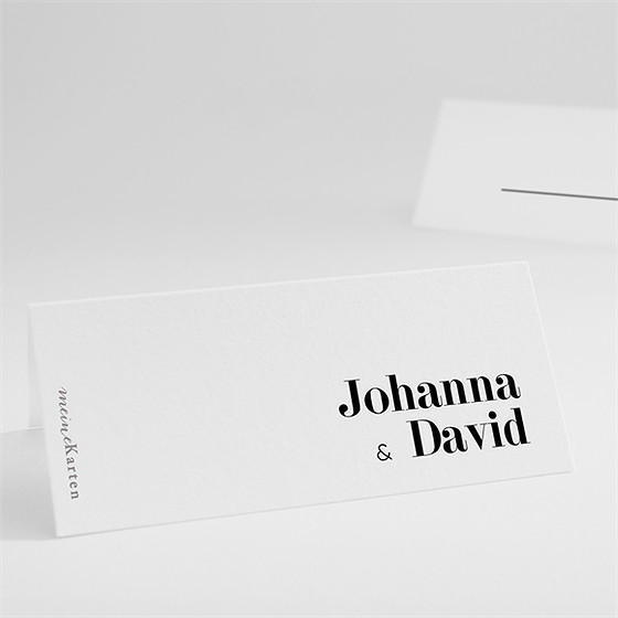 Tischkarte Hochzeit Trend