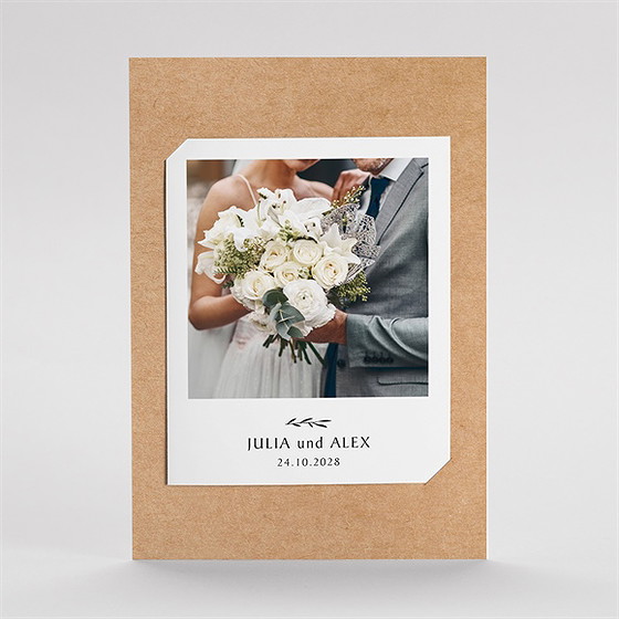 Dankeskarte Hochzeit Boheme Schick - Duo