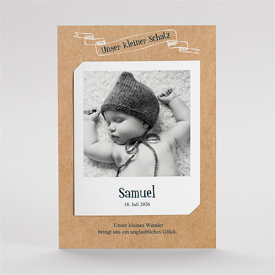 Geburtskarte Wir Präsentieren Stolz - Duo