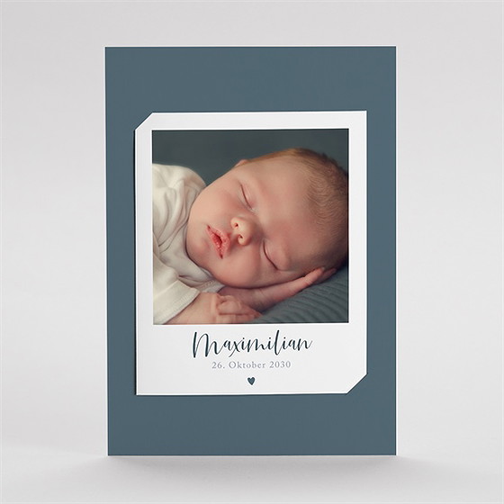 Geburtskarte Magnetkarte Kleines Herz - Duo