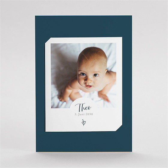 Geburtskarte foto-collage - duo