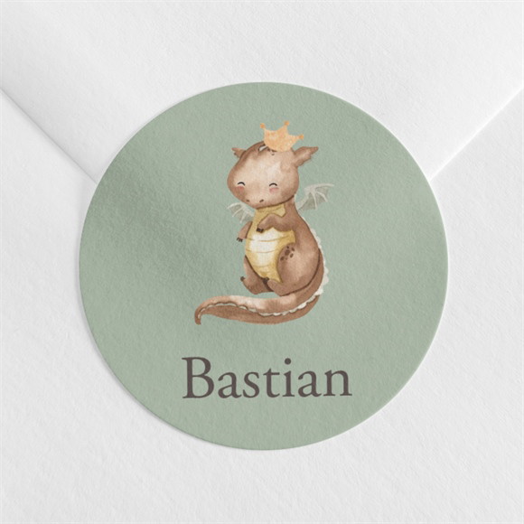 Sticker Geburt Kleiner Drache ref.N3601790