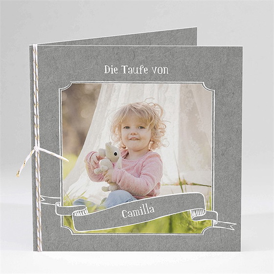 Einladung Taufe Symbolisch - Klappkarte