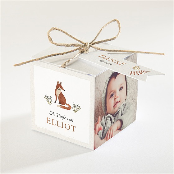 Geschenkbox Taufe Fuchs