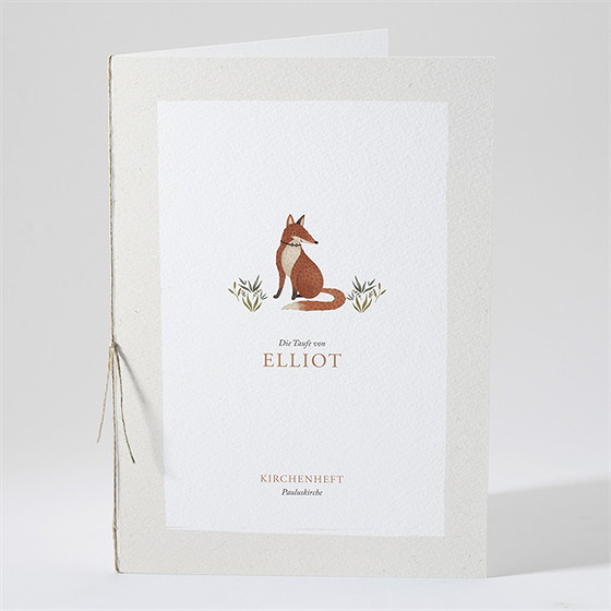 Kirchenheft Taufe Fuchs