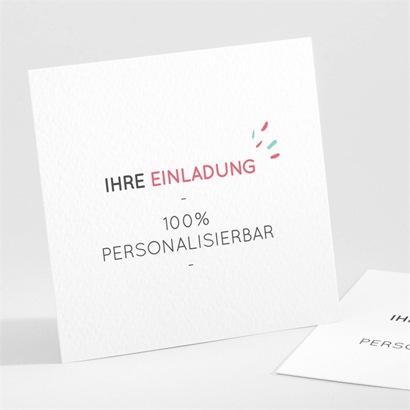 Einladung Kommunion Blanco - 9,5x9,5cm (N301179) ref.N301179