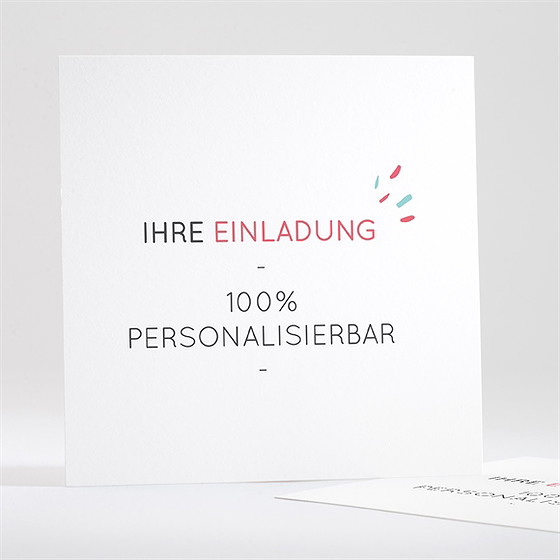 Einladung Kommunion Blanco - 13,5X13,5Cm (N35156)