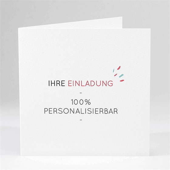 Einladung Kommunion Blanco - 13,5X13,5Cm (N451151)