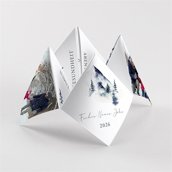 Weihnachtskarte Grüße Aus Den Bergen