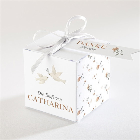 Geschenkbox Taufe Zarte Tauben